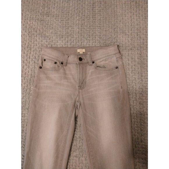 J.crew size 24 gray & white distressed jeans - Picture 3 of 7